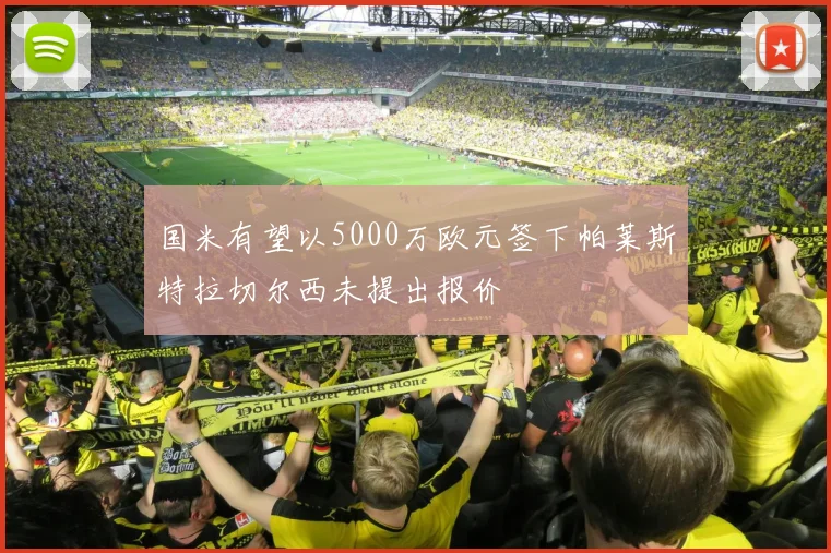 国米有望以5000万欧元签下帕莱斯特拉切尔西未提出报价